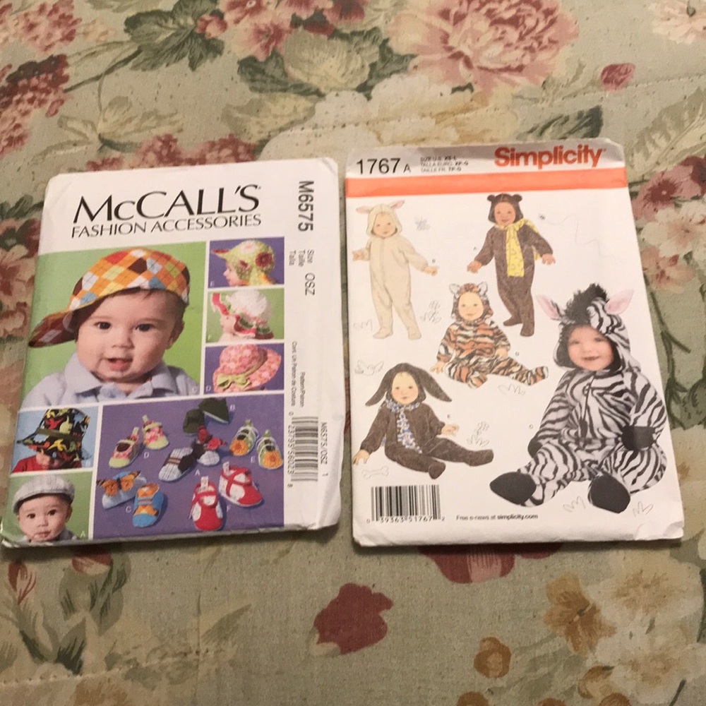 McCalls M6575 & Simplicity 1767 Infants pattern